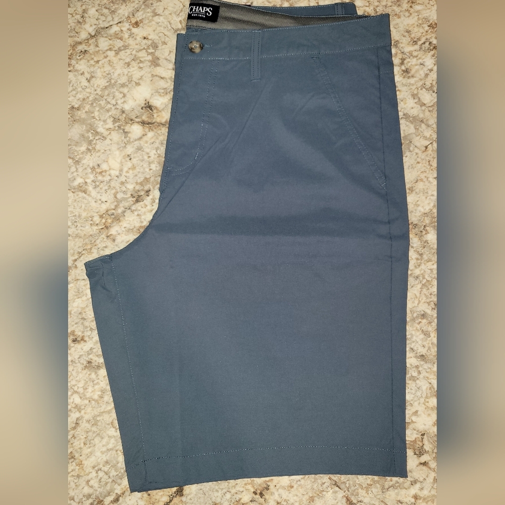 Chaps Flat Front Slate Blue Men's Shorts